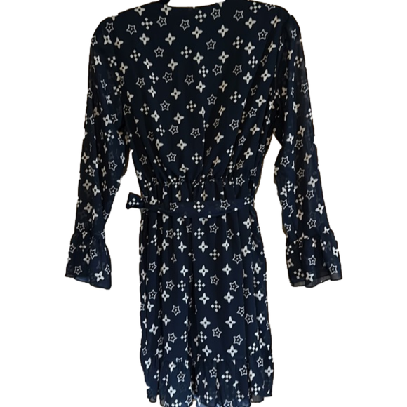 Black boutique faux wrap dress EEUC - Picture 3 of 8